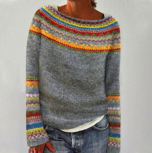 Lara - Nordic Charm Knit Sweater