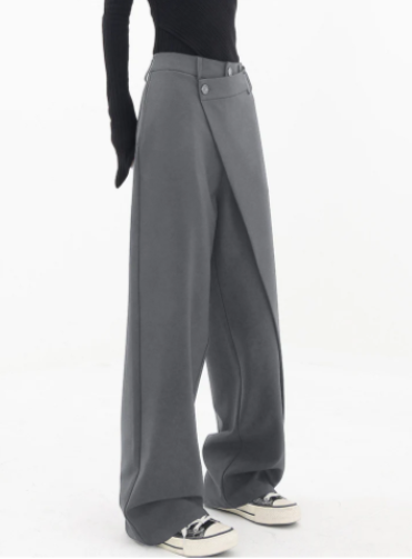 Aishia  | Asymmetric Baggy Pants