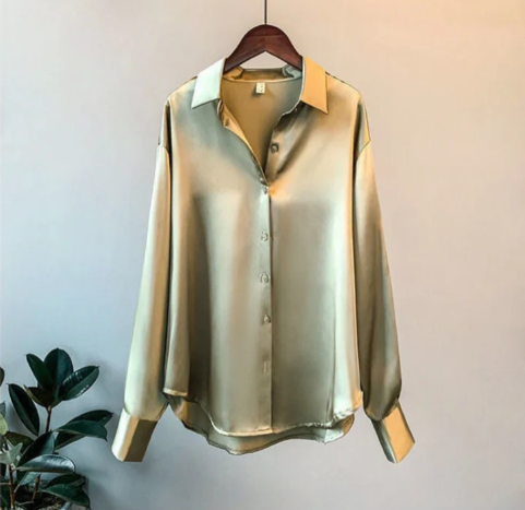 Alicia  |  Women's satin shirt