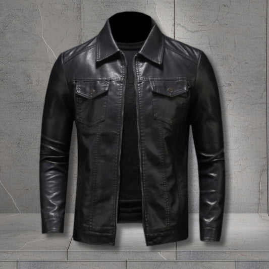 Axel Men's Classic Faux Leather Jacket